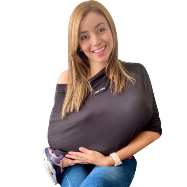 Manta De Lactancia Mãe Baby Mandil Para Amamantar Bufanda (gris Oxford) Multiusos 4en1  Transpirable No Transparente