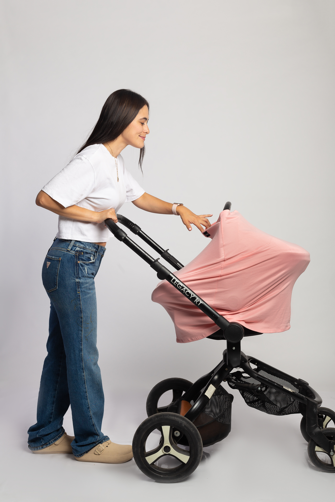 Foto 4 | Manta De Lactancia Mãe Baby Mandil Para Amamantar Bufanda (rosa Palo) Multiusos 4en1  Transpirable No Transparente Fre