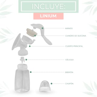 Foto 3 | Extractor De Leche Linium Color Blanco Manual