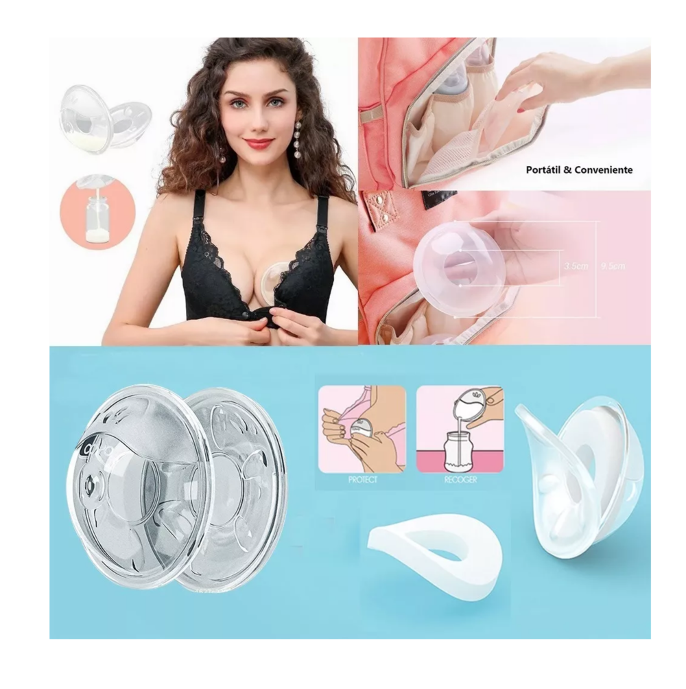 Foto 6 pulgar | Conchas Recolectoras Leche Materna + Pezoneras Lactancia 5 Pcs, Belug Multicolor