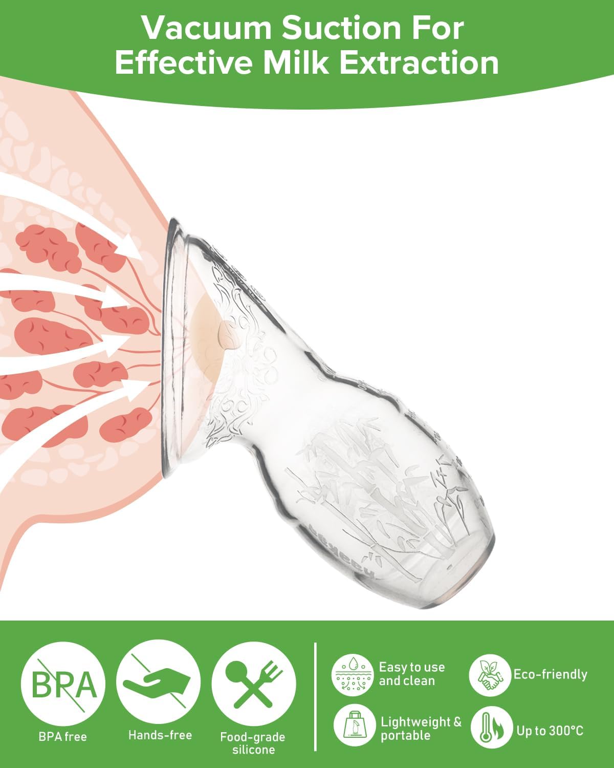 Foto 6 pulgar | Extractor De Leche Manual De Silicona Haakaa, 120 Ml, 100% Apto Para Uso Alimentario - Venta Internacional.