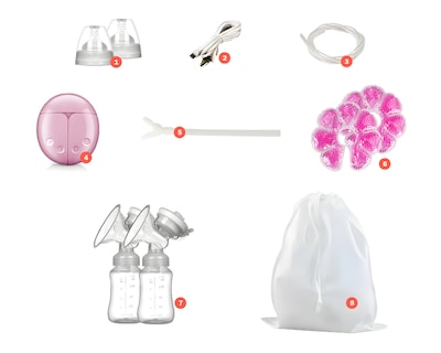 Foto 6 | Extractor De Leche Eléctrico Basitex Rosa