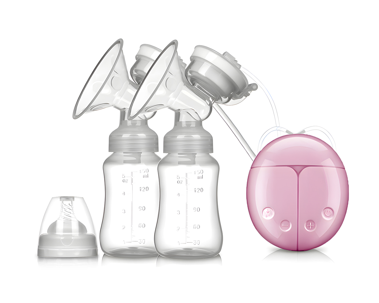 Foto 7 | Extractor De Leche Eléctrico Basitex Rosa