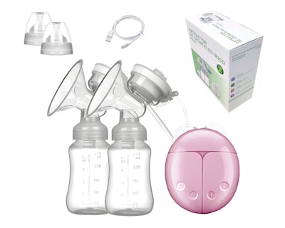Foto 8 | Extractor De Leche Eléctrico Basitex Rosa