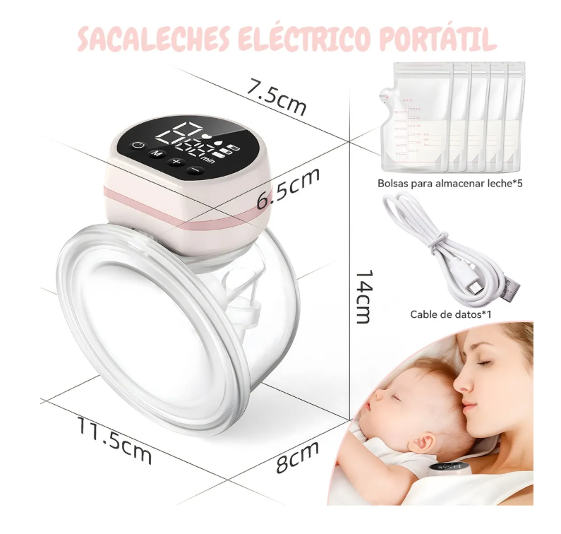 Foto 6 | Extractor De Saca Leche Eléctrico Portátil Manos Libre 3mode