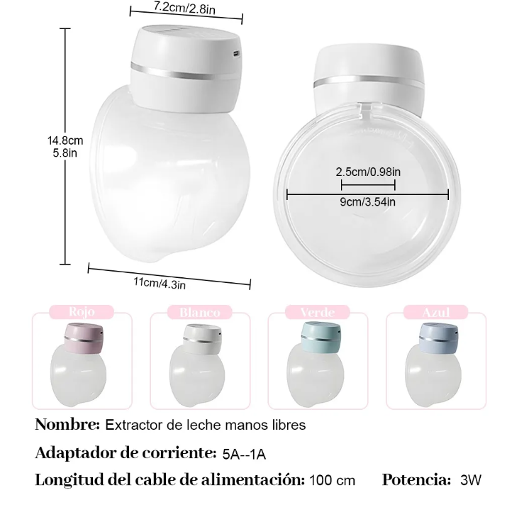 Foto 4 pulgar | Extractor De Leche Eléctrico Manos Libres 3 Modos 12 Niveles