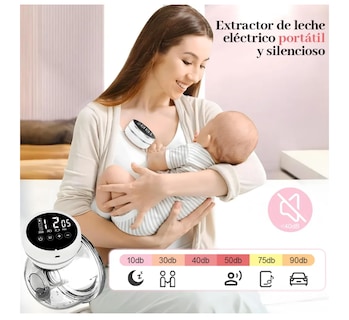 Foto 3 | Extractor De Leche Eléctrico Manos Libres 3 Modos 12 Niveles