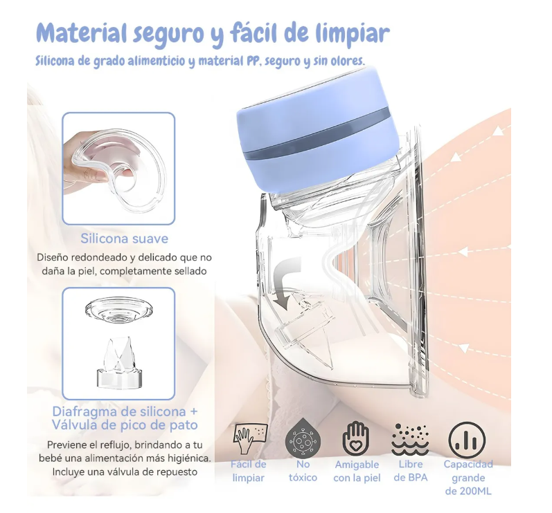 Foto 3 pulgar | Extractor De Saca Leche Eléctrico Portátil Manos Libre 3mode