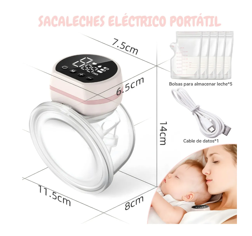 Foto 7 pulgar | Extractor De Saca Leche Eléctrico Portátil Manos Libre 3mode