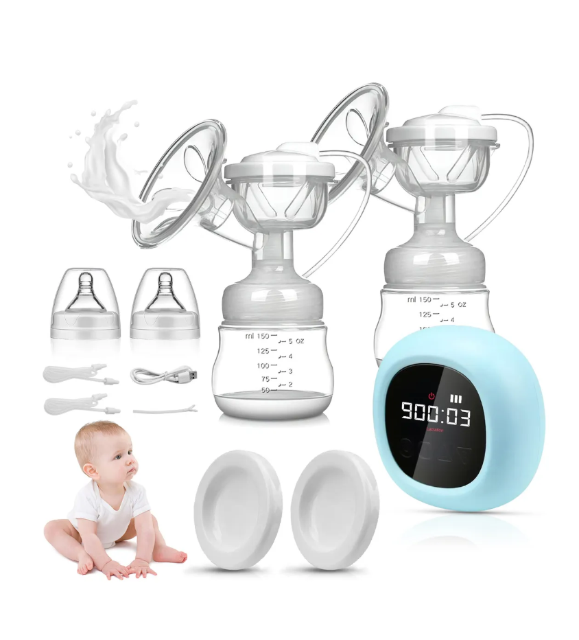 Extractor Leche Materna Manos Libres succionador De Leche Portátil pantalla Led Grande diseño Antirreflujo  As