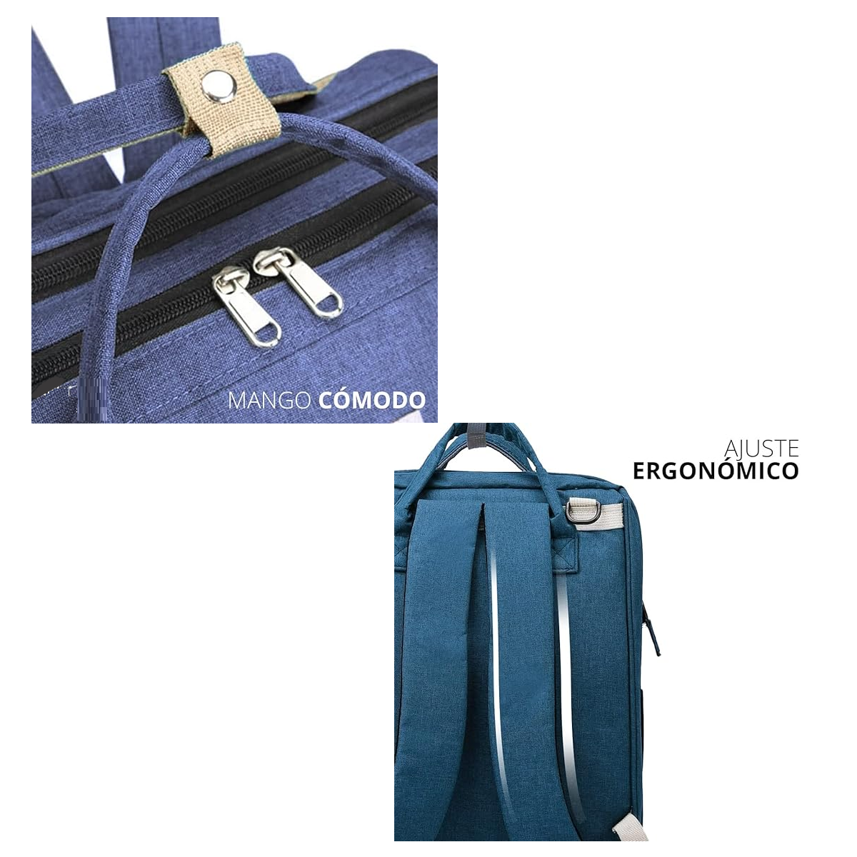 Foto 3 pulgar | Mochila Pañalera Cuna Impermeable Multifunción Eo Safe Imports Esi- 11495 Azul