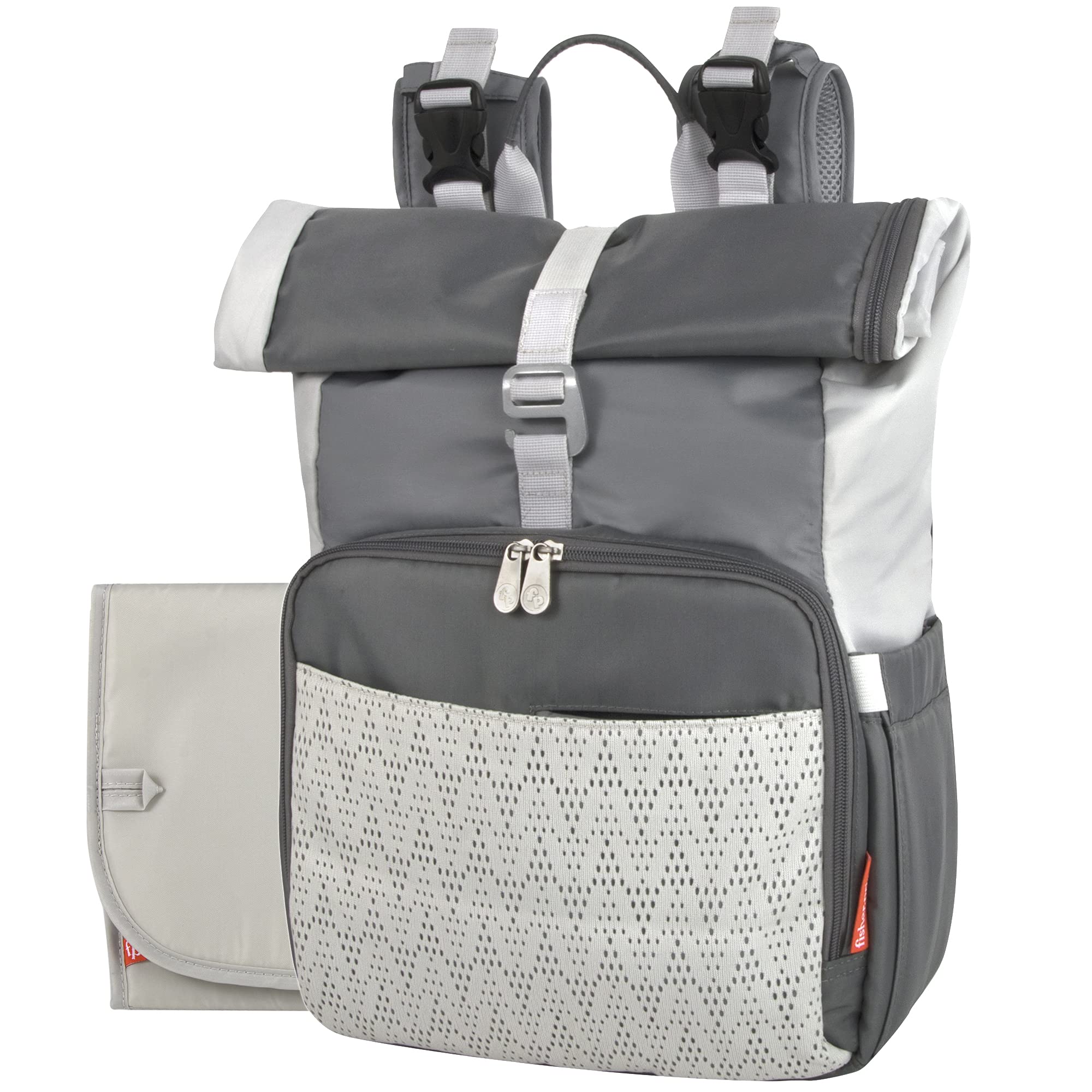 Bolsa De Pañales Fisher-price Maverick Con Múltiples Bolsillos Gris (13) - Venta Internacional.