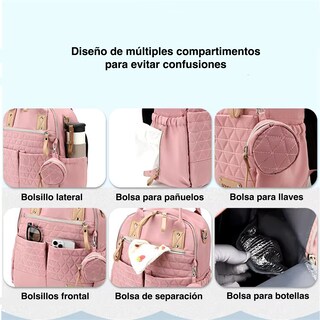 Foto 6 | Mochila Pañalera con Bolsa más Monedero Ecobaby Original