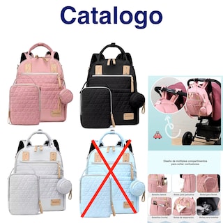 Foto 8 | Mochila Pañalera con Bolsa más Monedero Ecobaby Original
