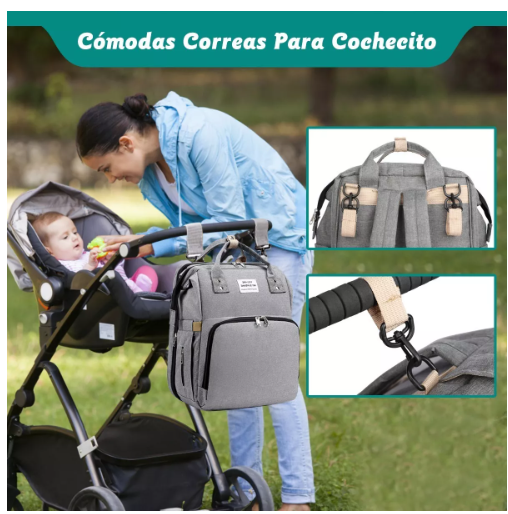 Foto 5 pulgar | Mochila Wünd Para Pañales Mochila Bebés Plegable Gran Capacidad