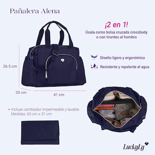 Foto 5 | Pañalera Moderna Bebé con Cambiador Luckyly Alena