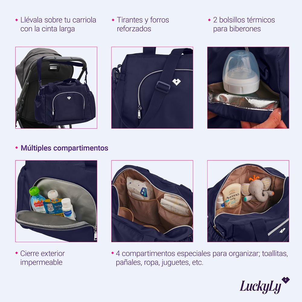 Foto 6 | Pañalera Moderna Bebé con Cambiador Luckyly Alena