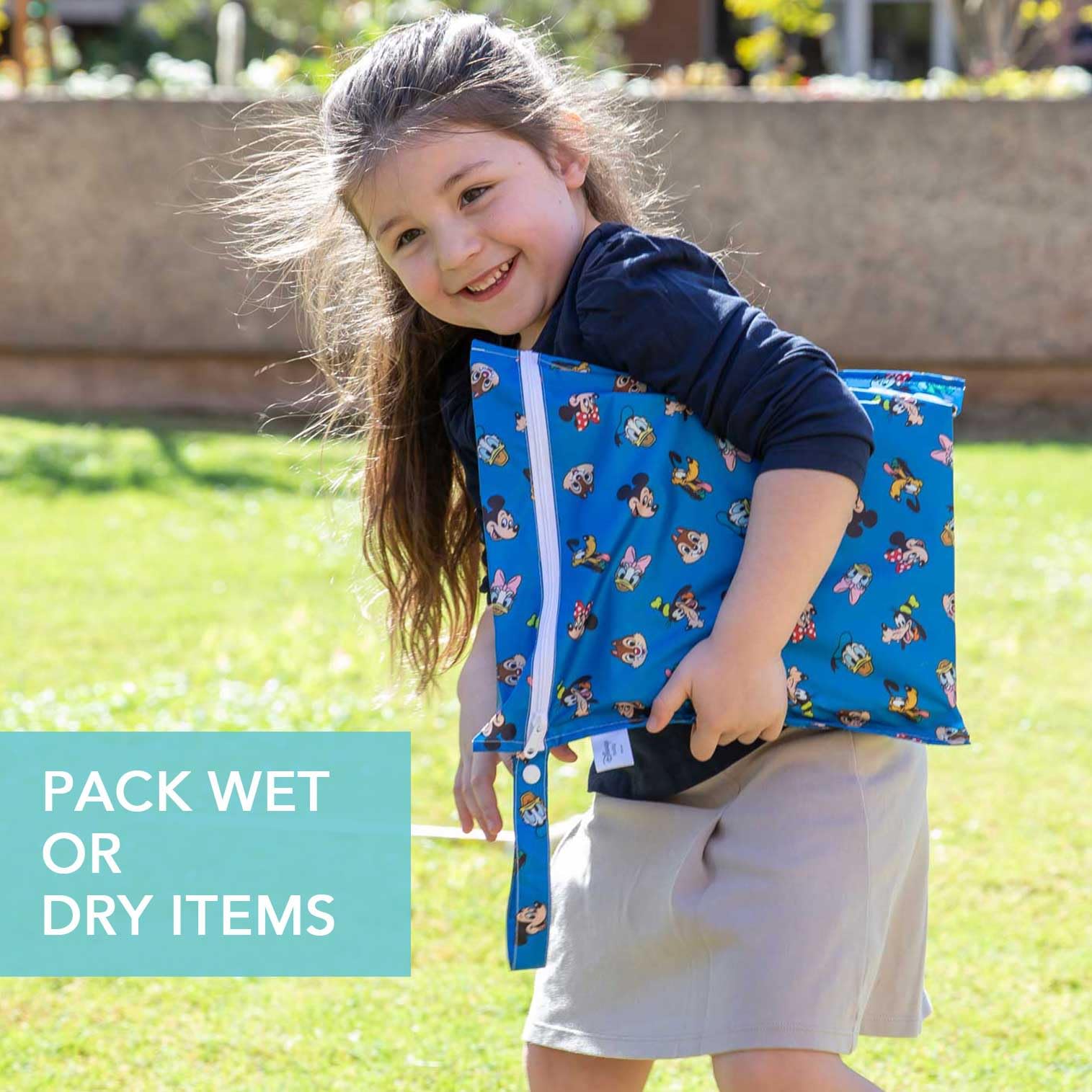 Foto 5 pulgar | Mochila Impermeable Bumkins Disney Mickey And Friends Blue - Venta Internacional.