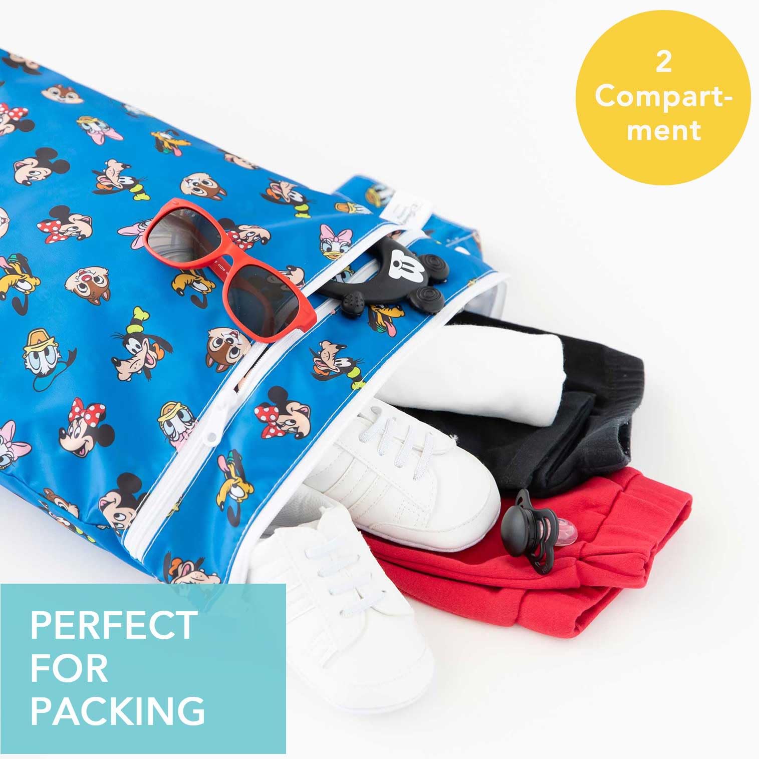 Foto 2 | Bolsa Impermeable Y Húmeda Bumkins Disney Mickey And Friends - Venta Internacional.