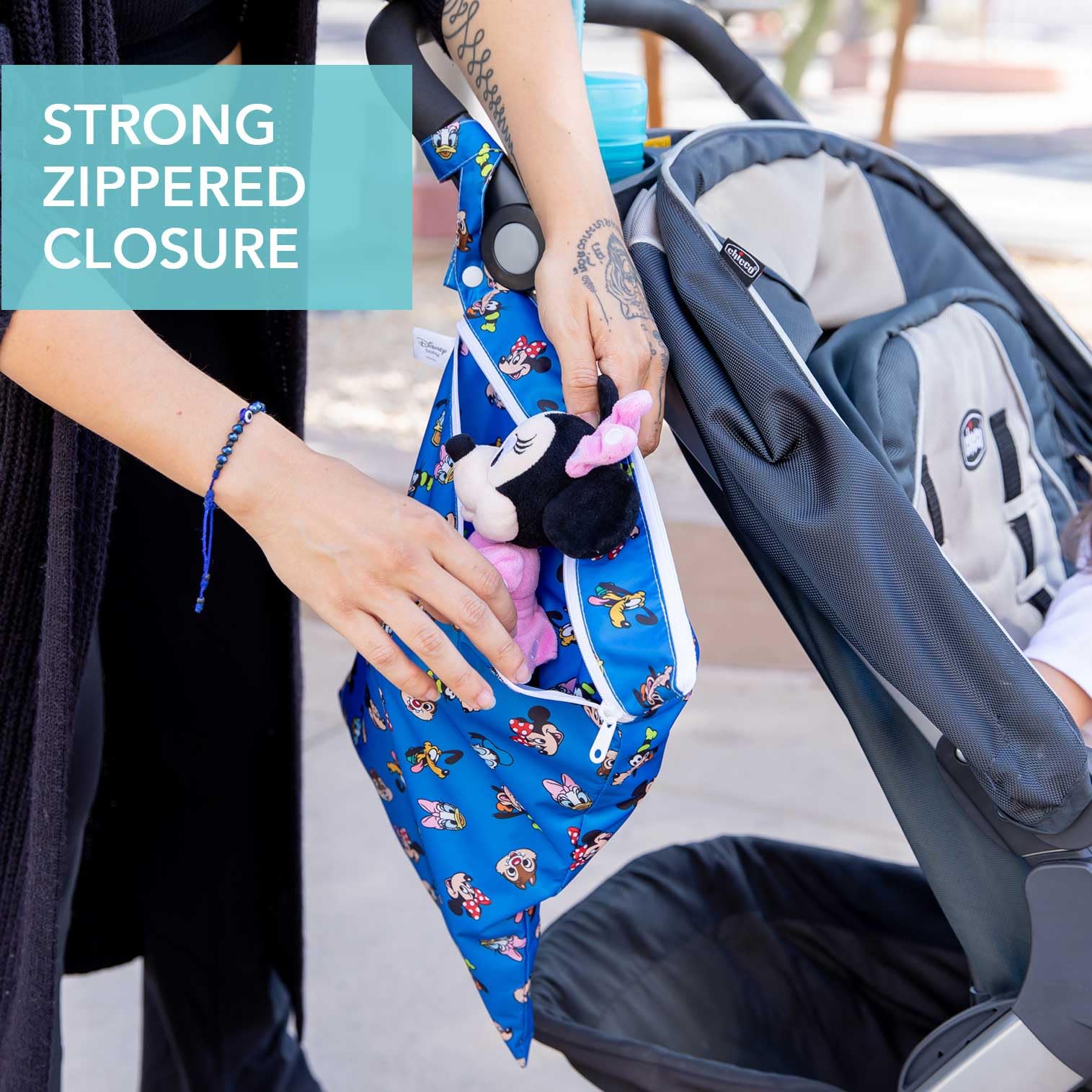 Foto 4 pulgar | Bolsa Impermeable Y Húmeda Bumkins Disney Mickey And Friends - Venta Internacional.