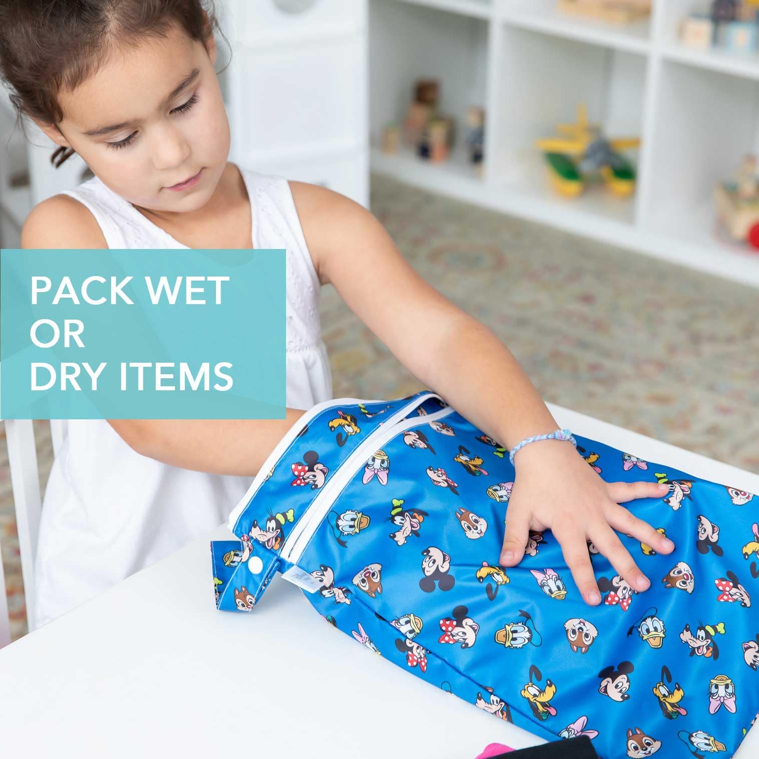 Foto 5 pulgar | Bolsa Impermeable Y Húmeda Bumkins Disney Mickey And Friends - Venta Internacional.
