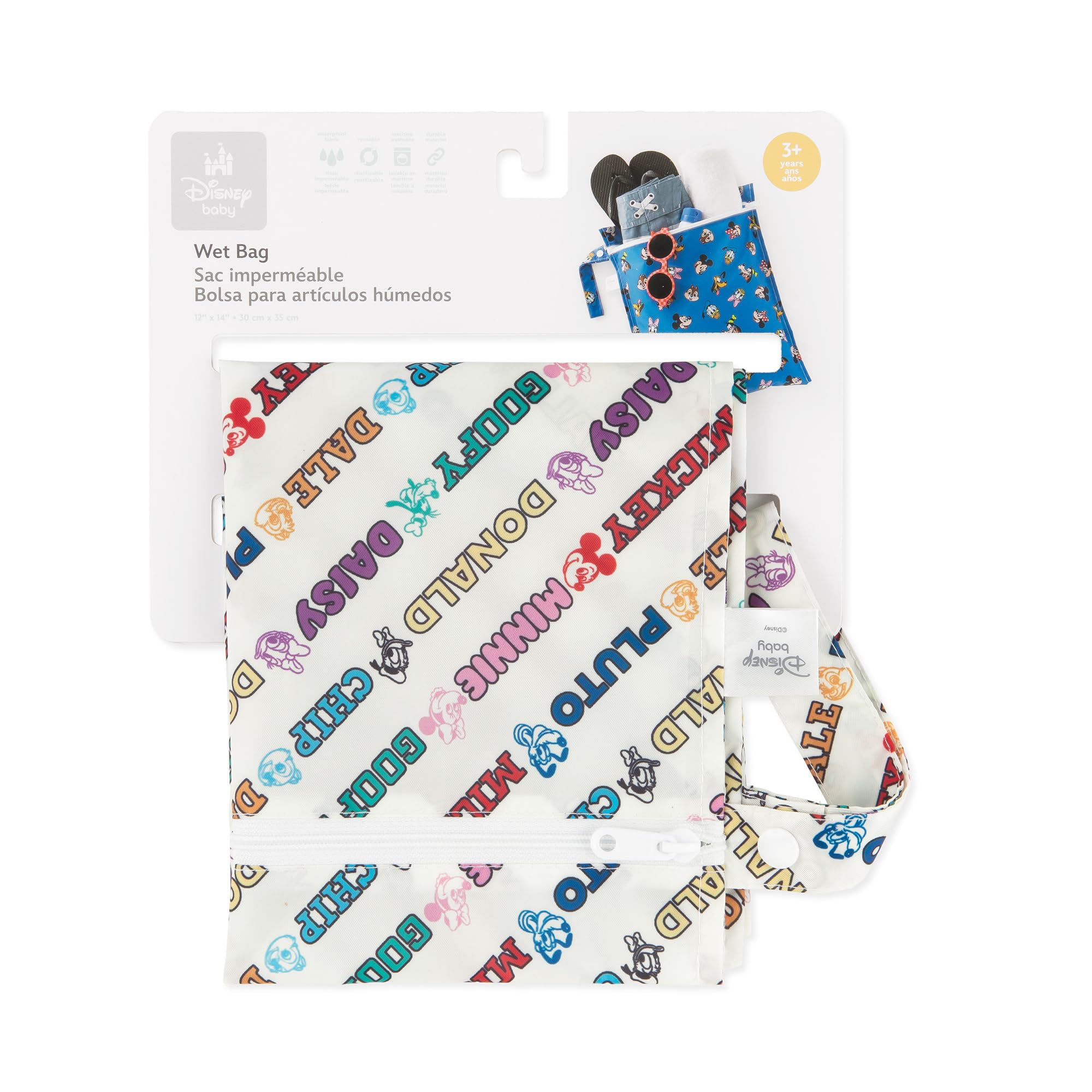 Foto 6 pulgar | Mochila Impermeable Bumkins Disney Mickey And Friends, Color Blanco - Venta Internacional.