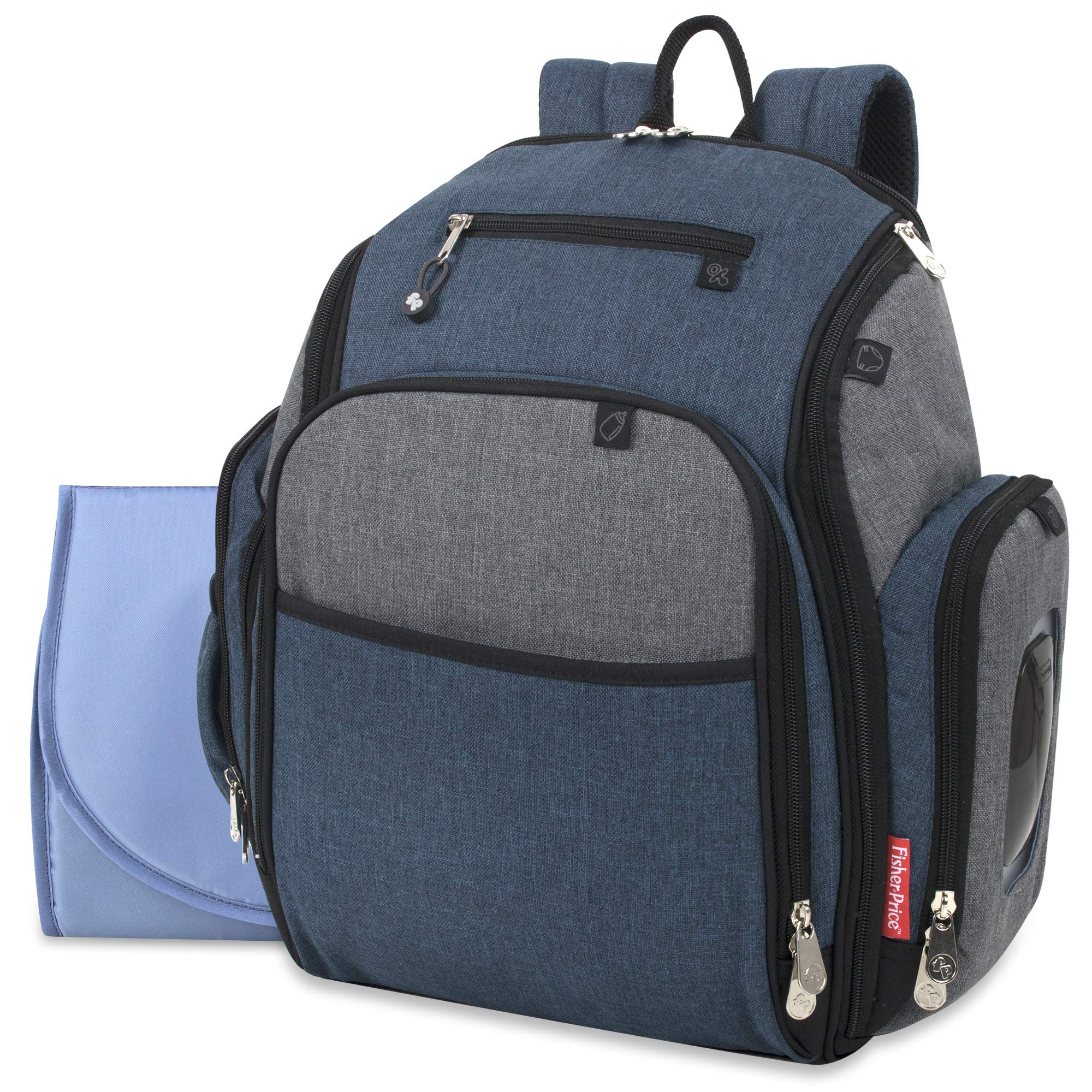 Foto 2 pulgar | Mochila Para Pañales Fisher-price Fastfinder Kaden Blue - Venta Internacional.