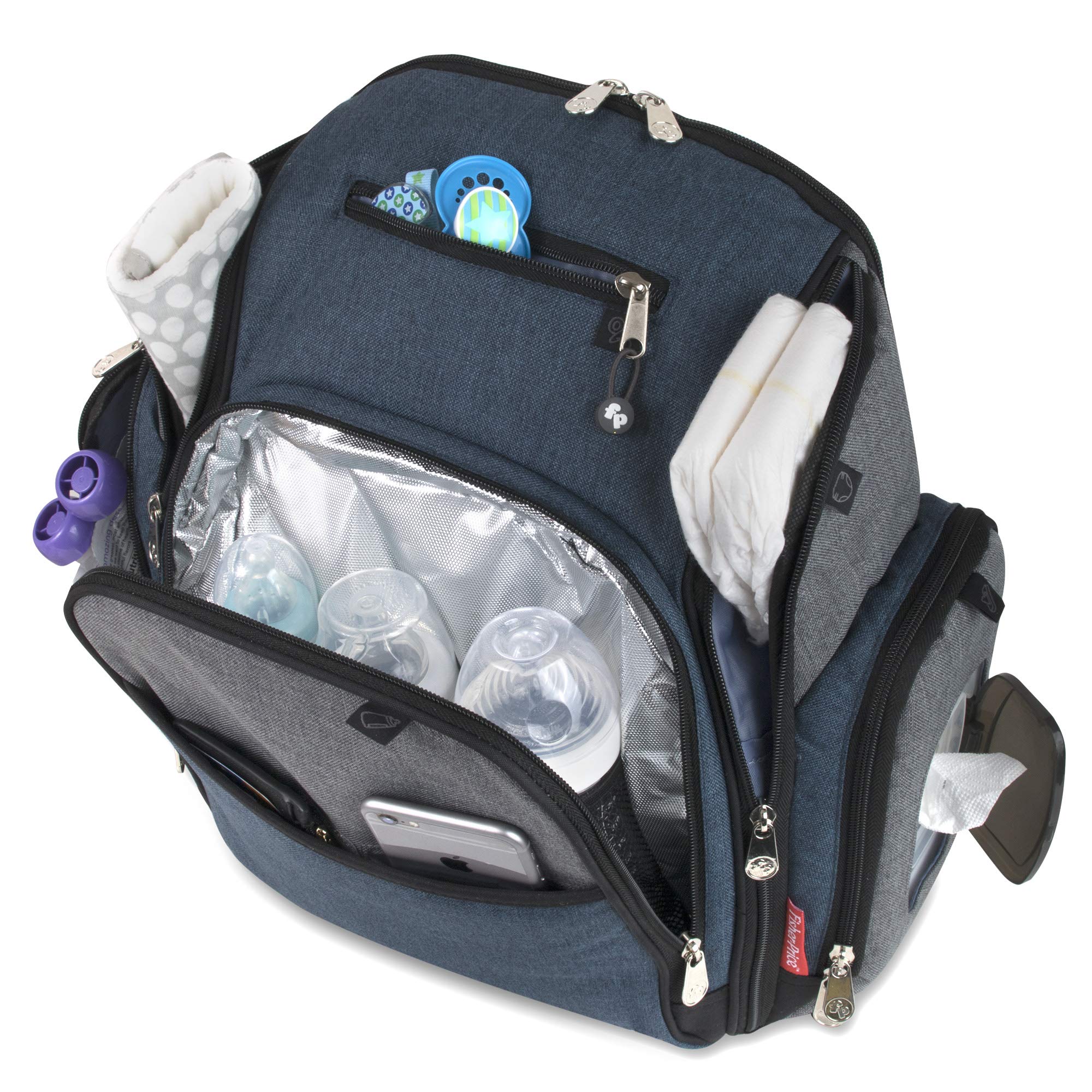 Foto 4 pulgar | Mochila Para Pañales Fisher-price Fastfinder Kaden Blue - Venta Internacional.