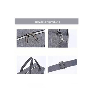 Foto 4 | Pañalera Multifuncional Belug Mochila Moderna Para Viaje Y Mamá Gris Oscuro Figurada