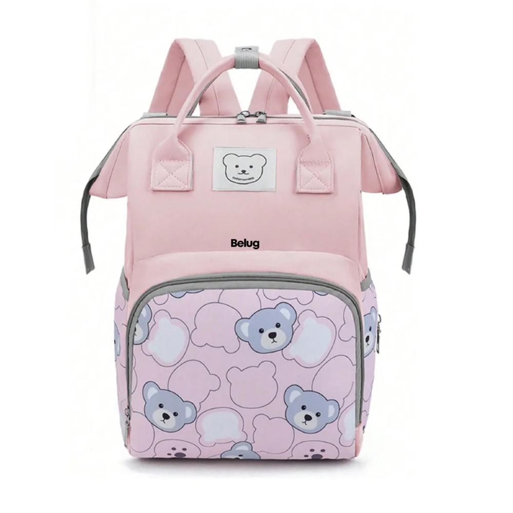 Foto 2 pulgar | Mochila Bolsa Pañalera Impermeable Multiusos Belug,  Rosa Osos