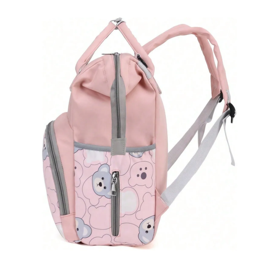 Foto 6 pulgar | Mochila Bolsa Pañalera Impermeable Multiusos Belug,  Rosa Osos