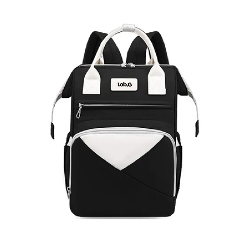 Foto 1 | Mochilas Pañalera Impermeable Lab.g, Negro Beige