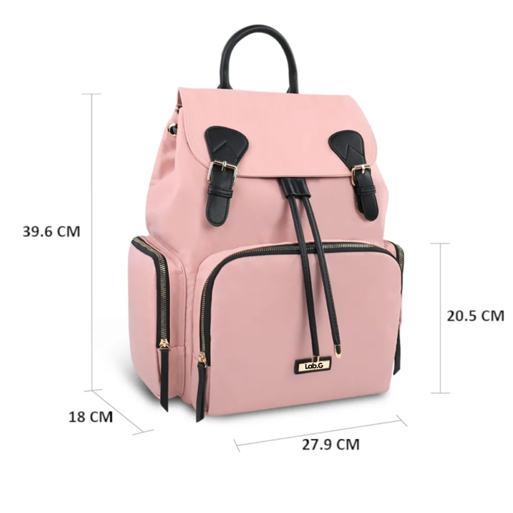 Foto 4 pulgar | Mochila Pañalera Multifunción Bolsa Impermeable Lab.g, Rosa