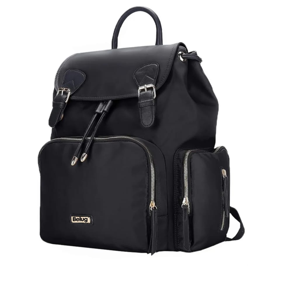Mochila Pañalera Multifunción Bolsa Impermeable Belug,  Negro $819