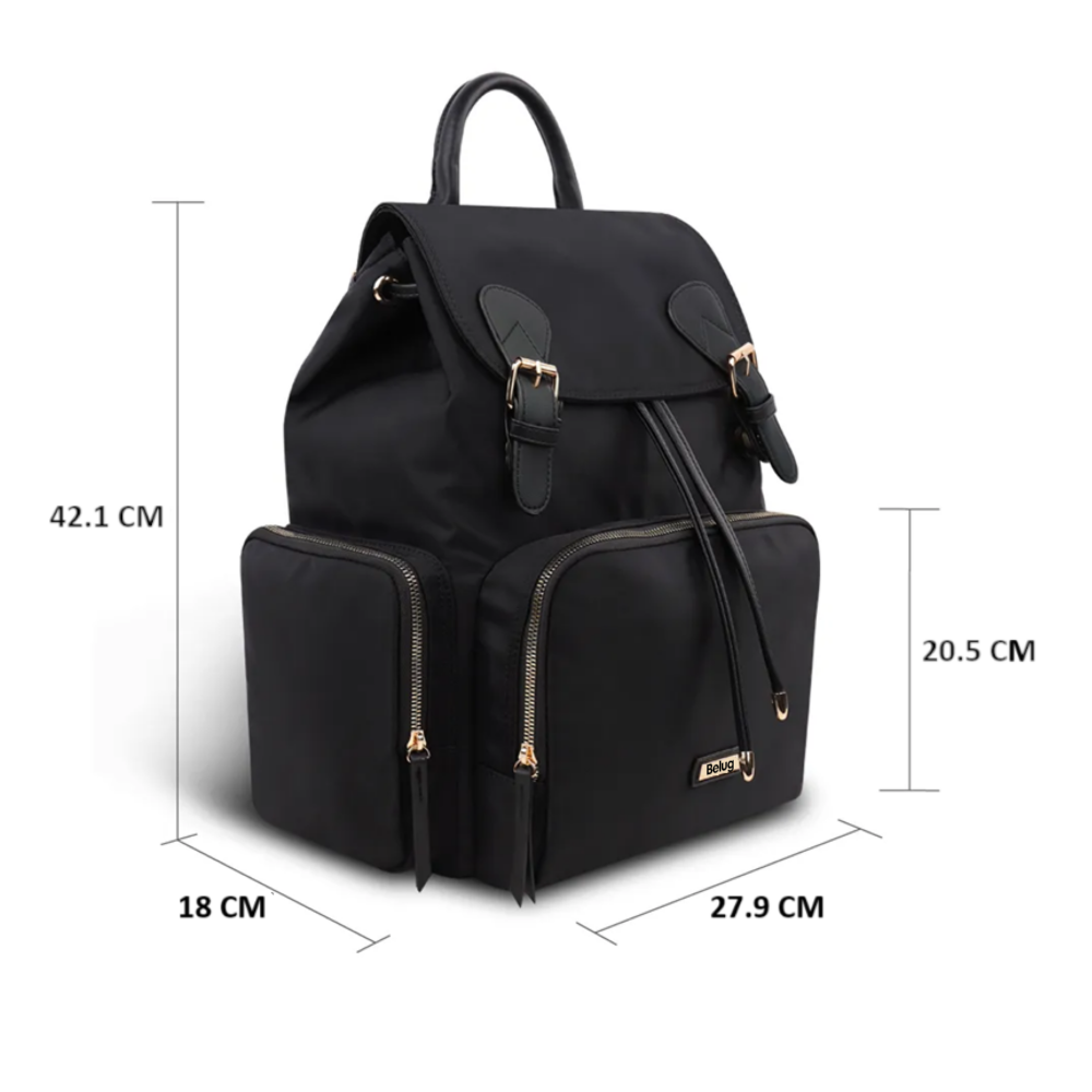 Foto 4 pulgar | Mochila Pañalera Multifunción Bolsa Impermeable Belug,  Negro