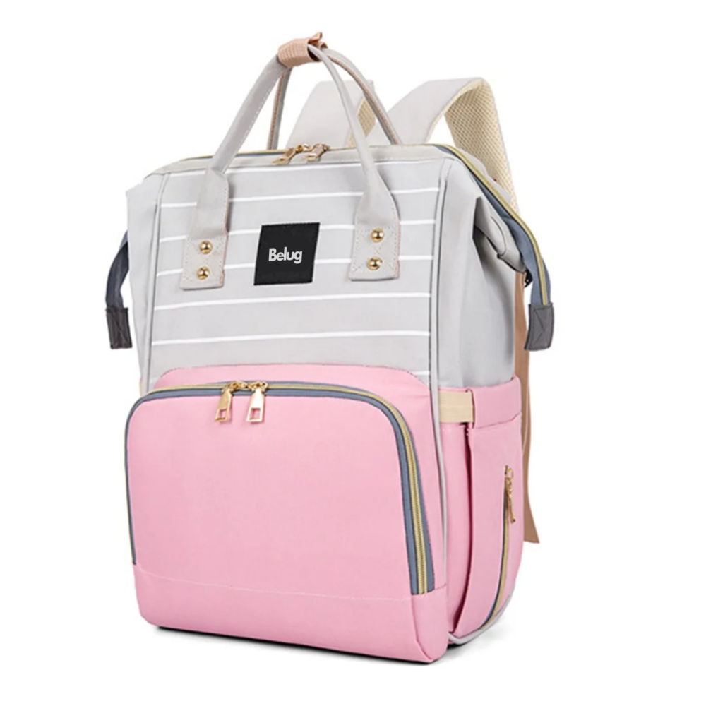 Mochila Pañalera Rosa Belug