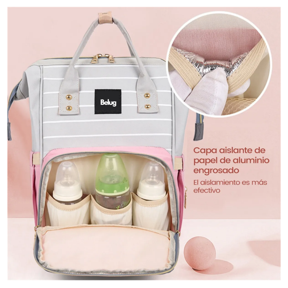 Foto 2 | Mochila Pañalera Rosa Belug