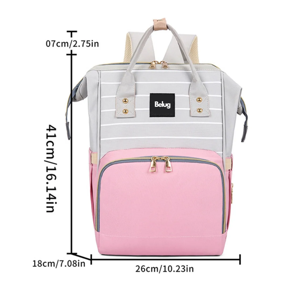 Foto 4 pulgar | Mochila Pañalera Rosa Belug