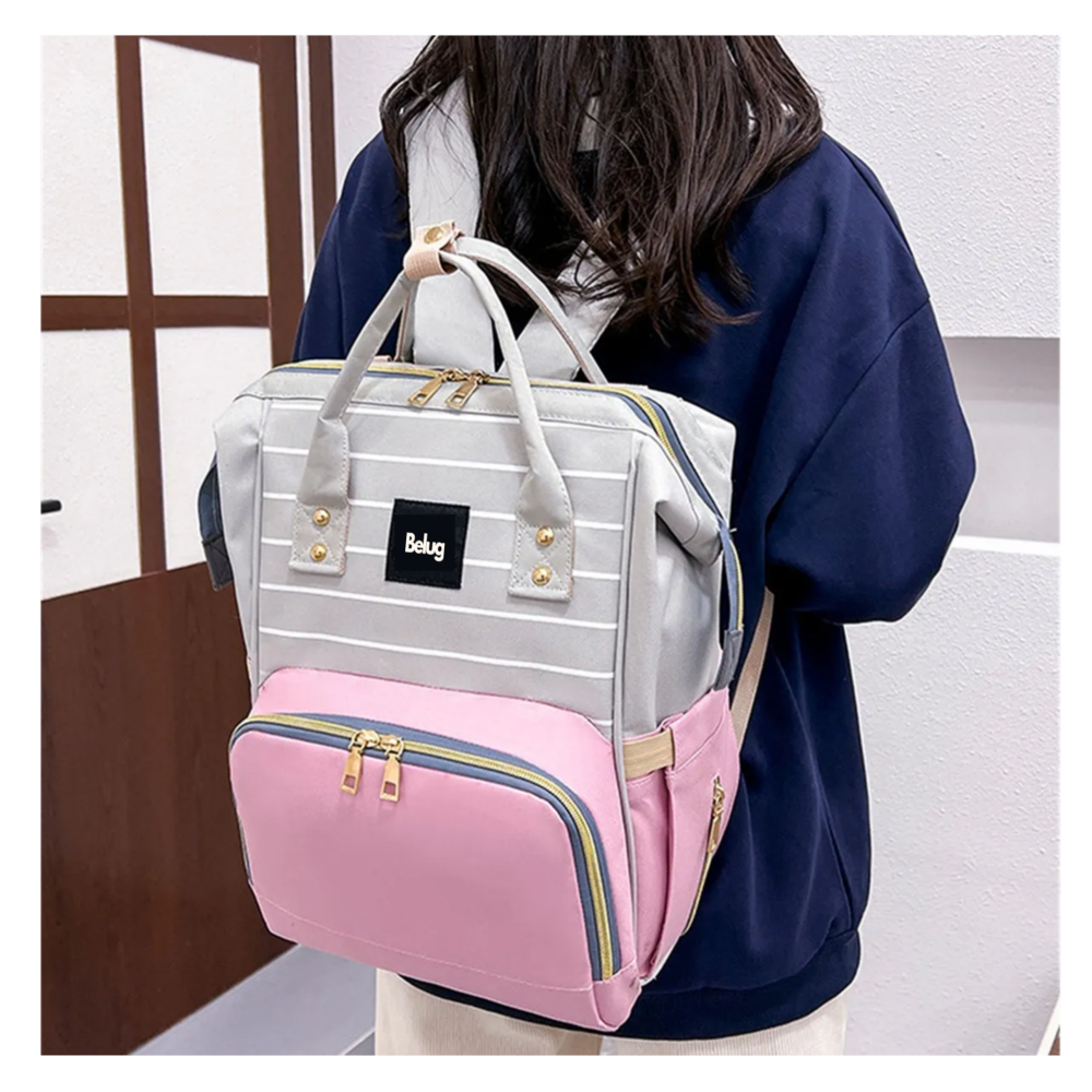 Foto 4 | Mochila Pañalera Rosa Belug