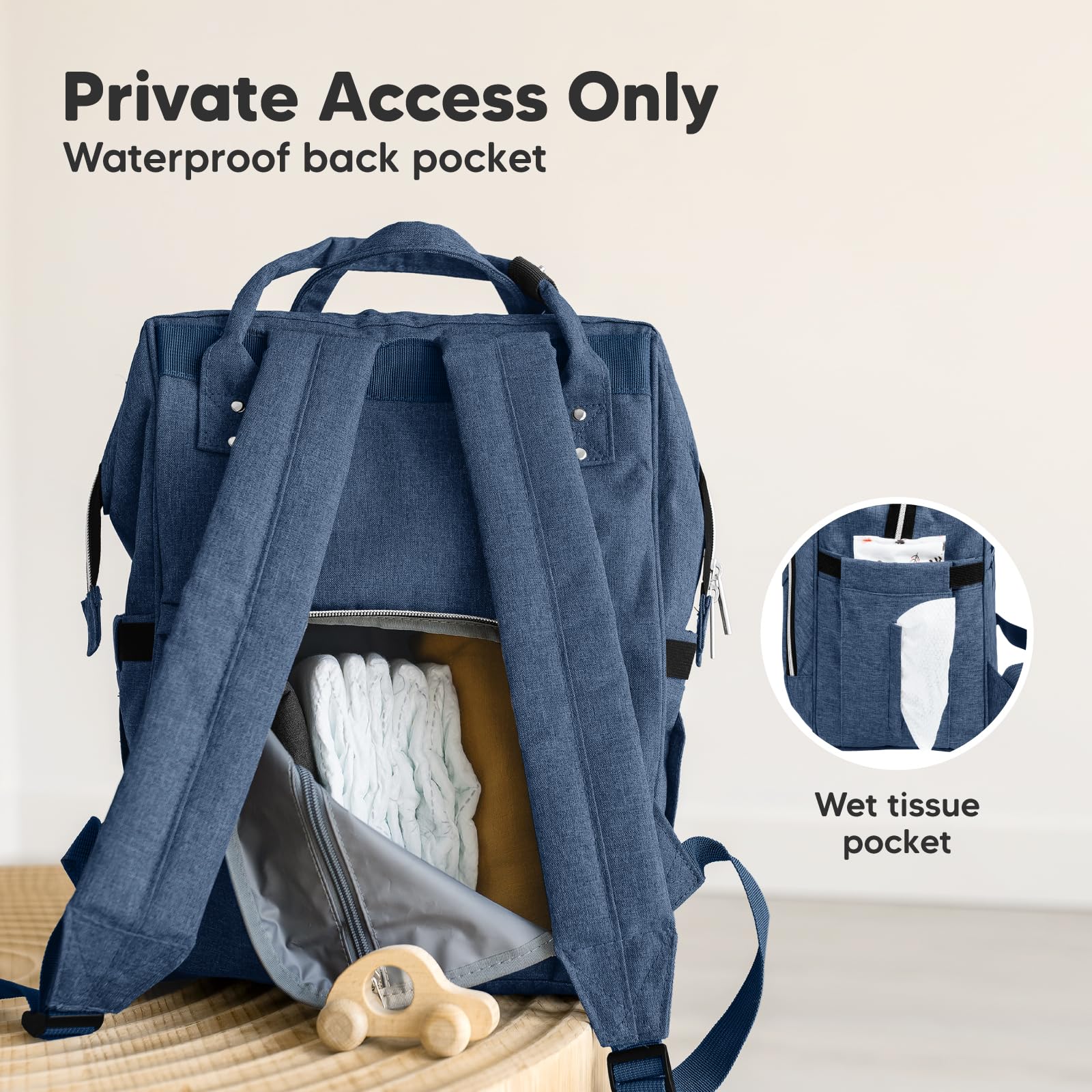 Foto 6 pulgar | Mochila Para Pañales Keababies Impermeable Para Bebé Niño/niña - Venta Internacional.