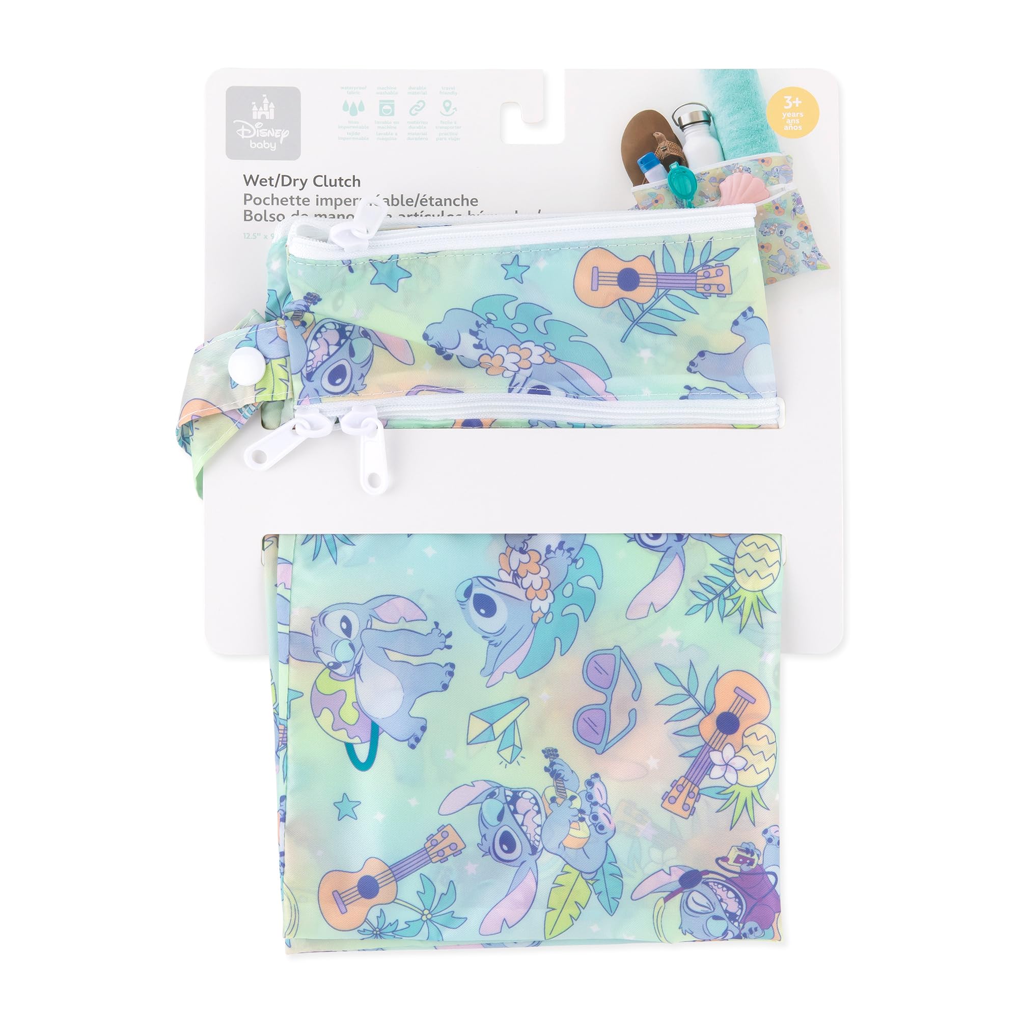 Foto 7 pulgar | Bolso De Mano Impermeable Para Secar Y Mojar, Diseño De Bumkins Disney Stitch - Venta Internacional.
