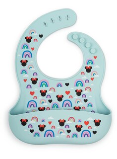 Foto 1 | Babero Simple Modern Disney De Silicona Para Bebés Minnie Mouse - Venta Internacional.