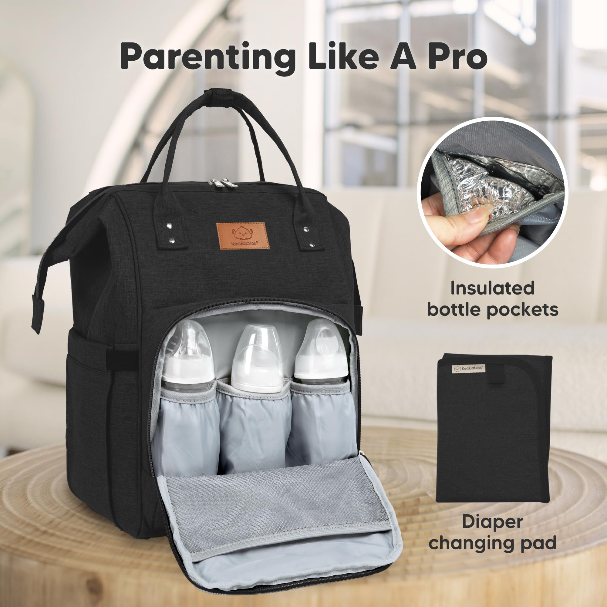 Foto 5 pulgar | Mochila Para Pañales Keababies Impermeable Para Bebé Niño/niña - Venta Internacional.