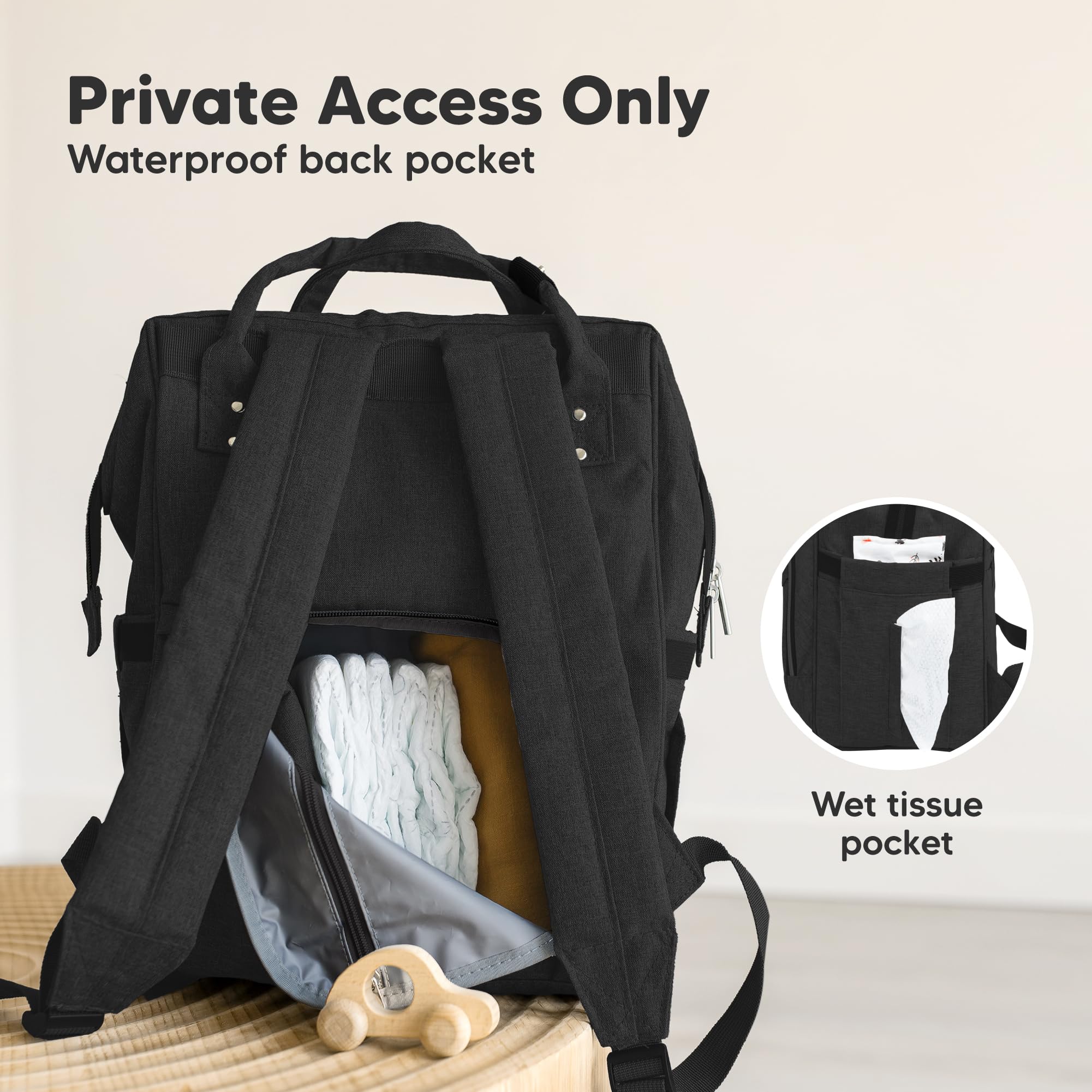 Foto 6 pulgar | Mochila Para Pañales Keababies Impermeable Para Bebé Niño/niña - Venta Internacional.