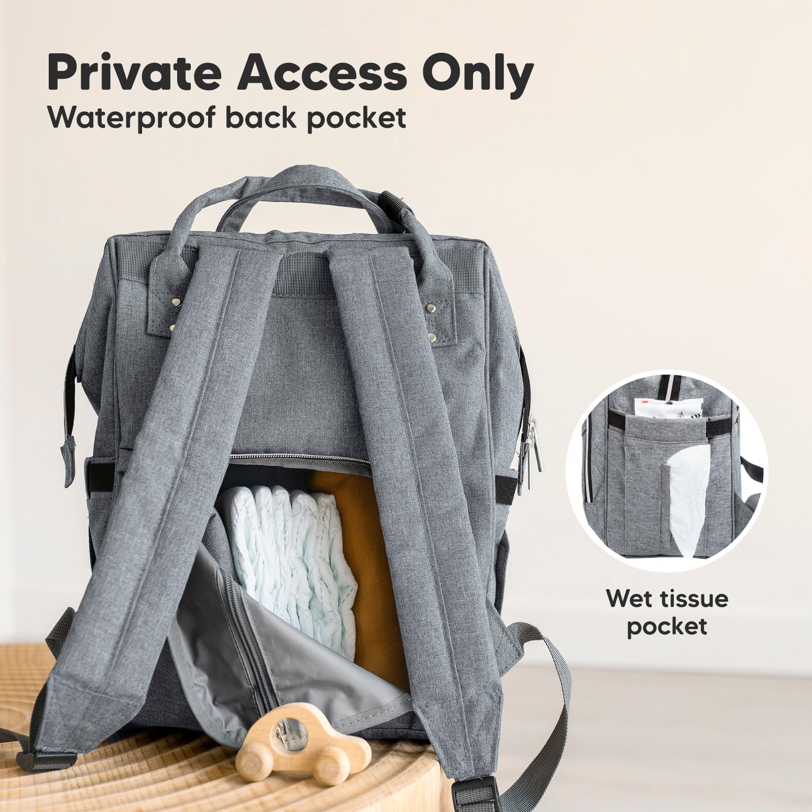 Foto 5 | Mochila Para Pañales Keababies Impermeable Para Bebé Niño/niña - Venta Internacional.