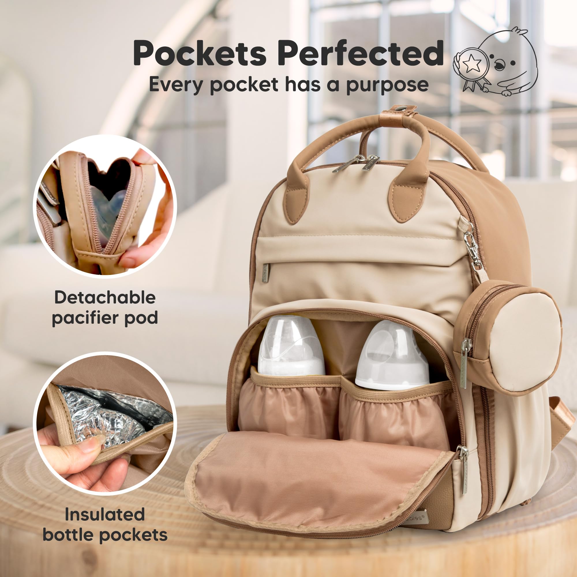Foto 4 pulgar | Mochila Para Pañales Keababies Play De 12 Litros De Capacidad, Impermeable - Venta Internacional.