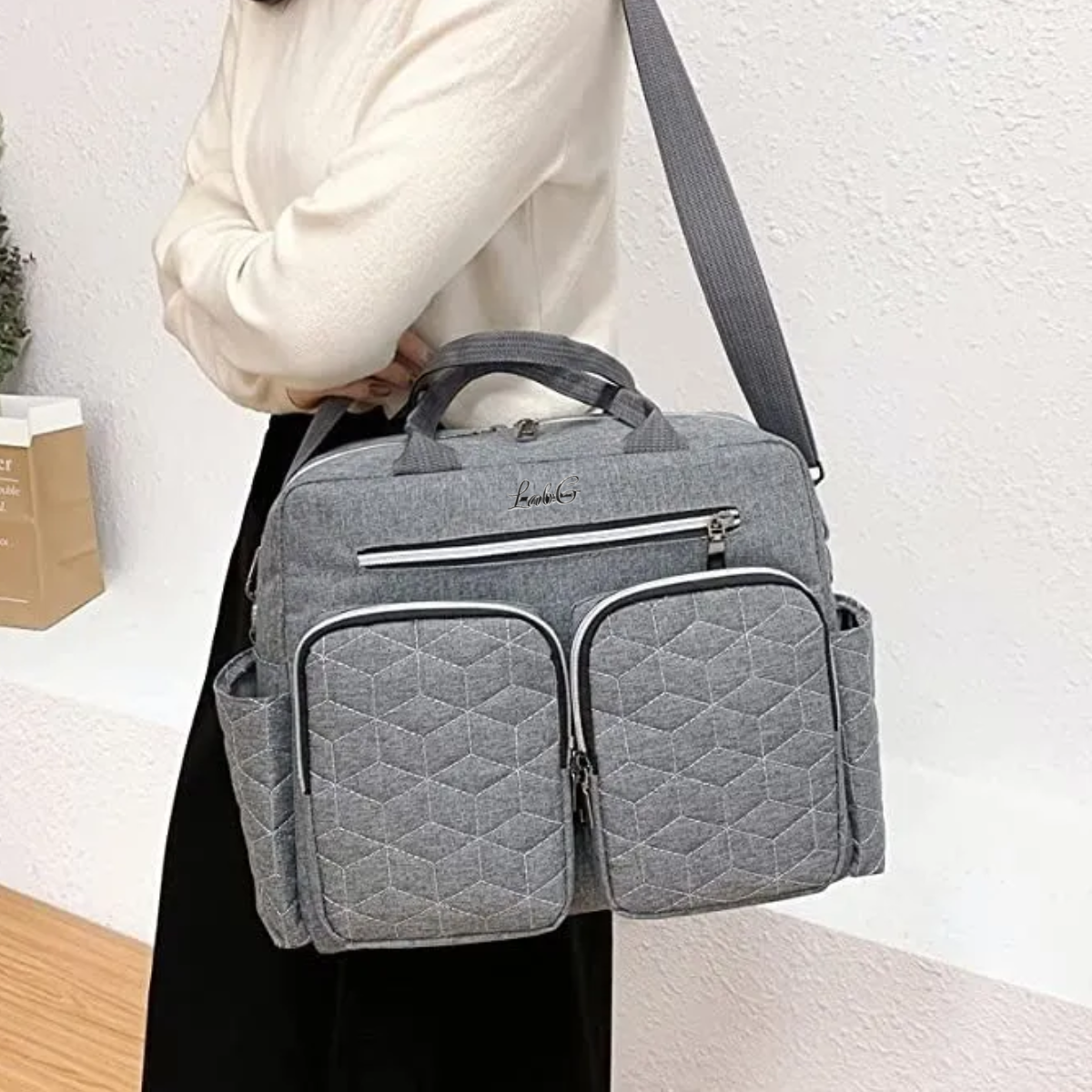 Foto 4 pulgar | Bolso Multifuncional Mochila Moderna Para Viaje Lab.g Gris