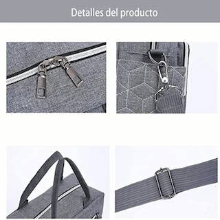 Foto 4 | Bolso Multifuncional Mochila Moderna Para Viaje Lab.g Gris