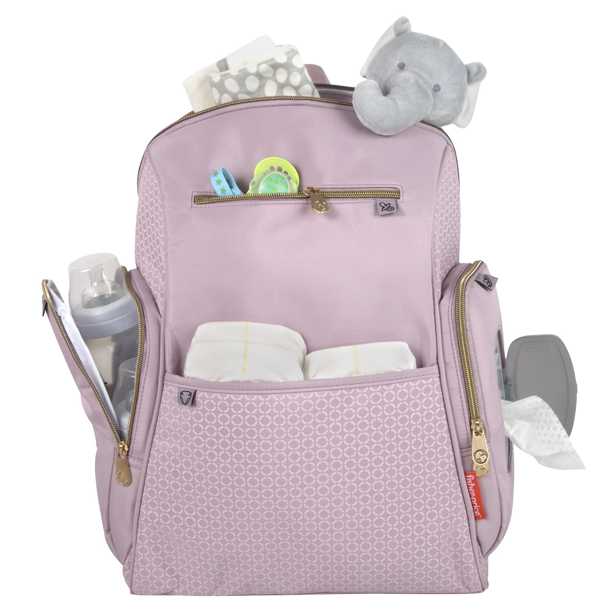 Foto 4 pulgar | Mochila Para Pañales Fisher-price Gemma, Juego De 3 Piezas - Venta Internacional.