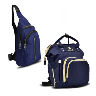 Foto 1 | Combo Pañalera Back Pack Mas Corssbody Modelo Mc-022/6 Azul Mccarthy Modelo Combo Pan-16 Azul